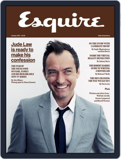 Esquire UK October 1st, 2016 Digital Back Issue Cover