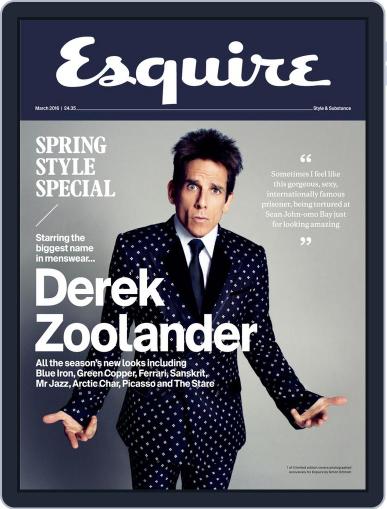 Esquire UK February 5th, 2016 Digital Back Issue Cover