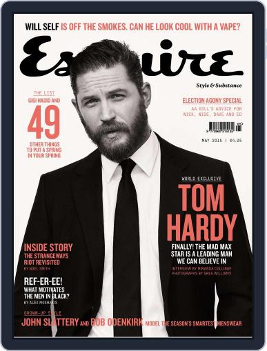 Esquire UK April 30th, 2015 Digital Back Issue Cover