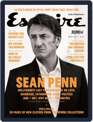 Esquire UK February 28th, 2015 Digital Back Issue Cover
