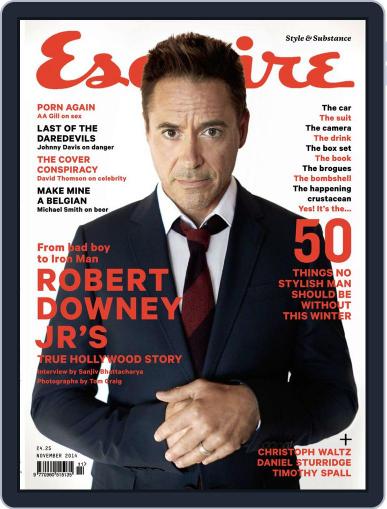 Esquire UK October 3rd, 2014 Digital Back Issue Cover