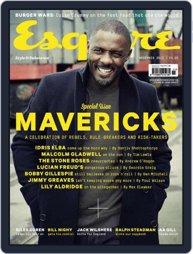Esquire UK October 22nd, 2013 Digital Back Issue Cover