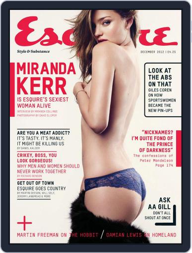 Esquire UK November 8th, 2012 Digital Back Issue Cover