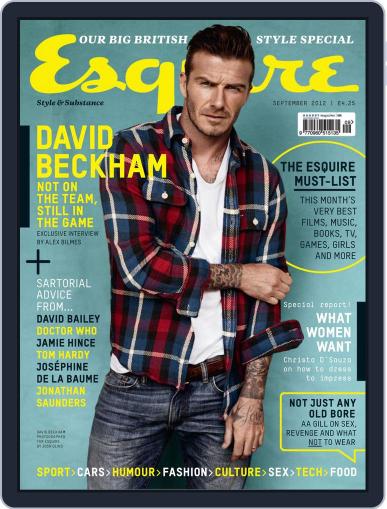 Esquire UK August 9th, 2012 Digital Back Issue Cover