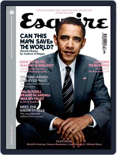 Esquire UK January 30th, 2009 Digital Back Issue Cover