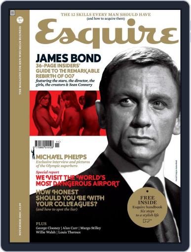Esquire UK October 6th, 2008 Digital Back Issue Cover