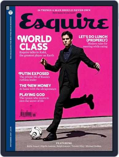 Esquire UK October 7th, 2007 Digital Back Issue Cover