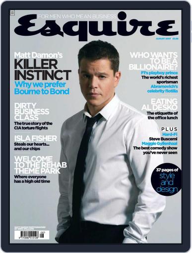 Esquire UK July 12th, 2007 Digital Back Issue Cover