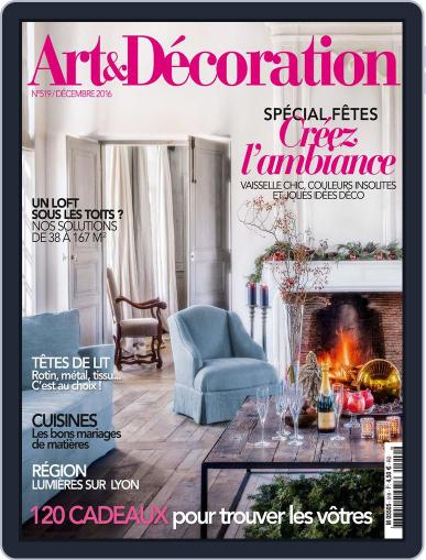 Art & Décoration December 1st, 2016 Digital Back Issue Cover
