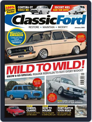 Classic Ford January 1st, 2019 Digital Back Issue Cover