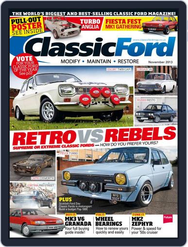 Classic Ford October 10th, 2013 Digital Back Issue Cover