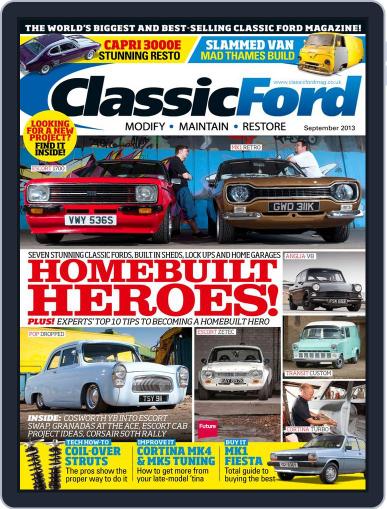 Classic Ford August 15th, 2013 Digital Back Issue Cover