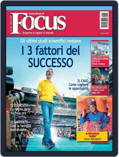 Focus Italia September 21st, 2009 Digital Back Issue Cover