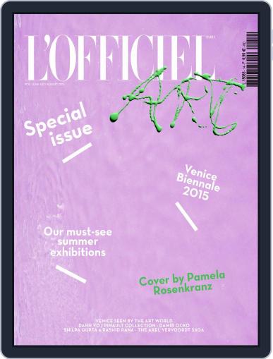 L'officiel Art (Digital) June 1st, 2015 Issue Cover