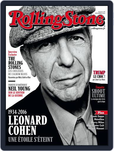 Rolling Stone France December 1st, 2016 Digital Back Issue Cover