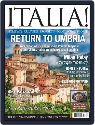 Italia November 1st, 2016 Digital Back Issue Cover