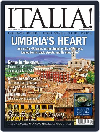 Italia February 1st, 2016 Digital Back Issue Cover