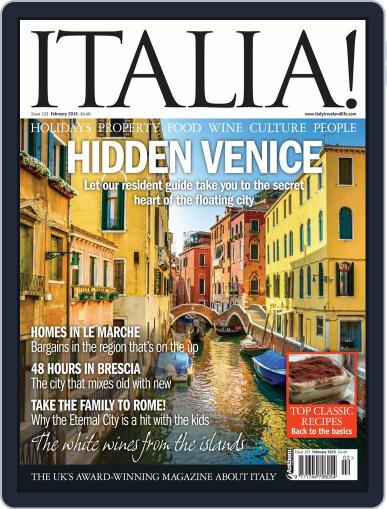 Italia February 1st, 2015 Digital Back Issue Cover
