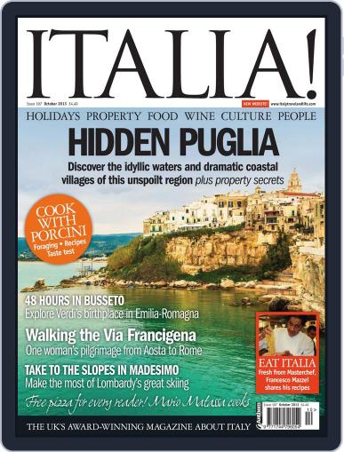 Italia October 7th, 2013 Digital Back Issue Cover