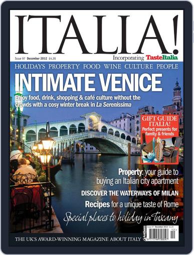 Italia October 31st, 2012 Digital Back Issue Cover
