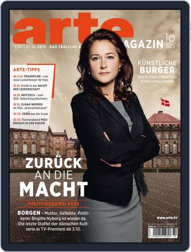 Arte Magazin September 22nd, 2013 Digital Back Issue Cover