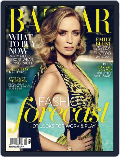 Harper's Bazaar Australia October 7th, 2012 Digital Back Issue Cover