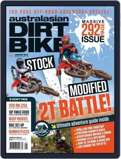 Australasian Dirt Bike January 12th, 2016 Digital Back Issue Cover