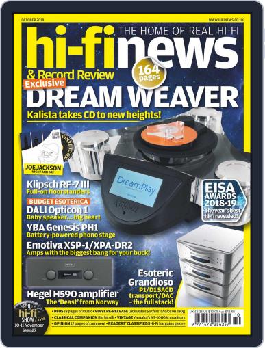 Hi Fi News October 1st, 2018 Digital Back Issue Cover