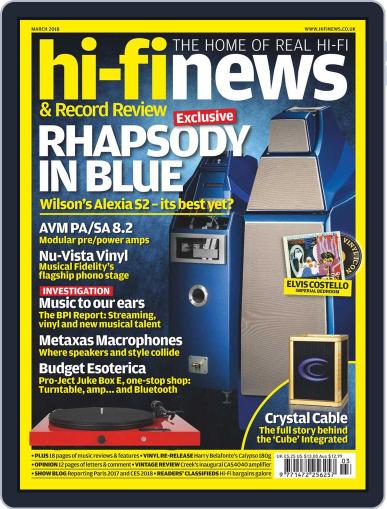 Hi Fi News March 1st, 2018 Digital Back Issue Cover