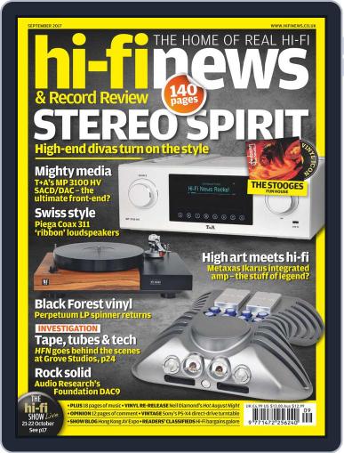 Hi Fi News September 1st, 2017 Digital Back Issue Cover