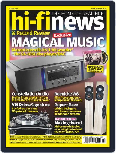 Hi Fi News March 1st, 2017 Digital Back Issue Cover
