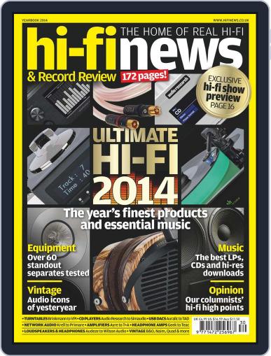 Hi Fi News October 9th, 2014 Digital Back Issue Cover