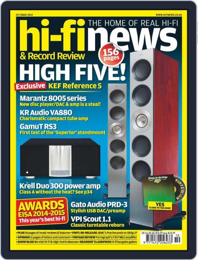 Hi Fi News August 14th, 2014 Digital Back Issue Cover