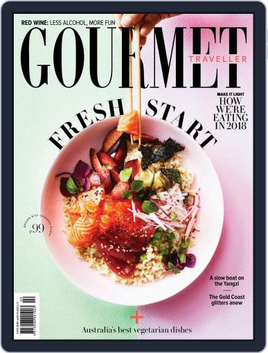 Gourmet Traveller February 1st, 2018 Digital Back Issue Cover