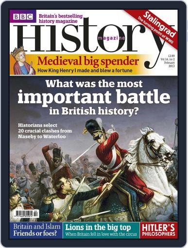 Bbc History January 30th, 2013 Digital Back Issue Cover