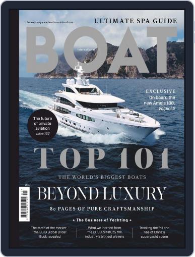 Boat International January 1st, 2019 Digital Back Issue Cover