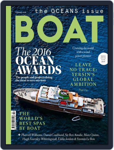 Boat International February 1st, 2016 Digital Back Issue Cover