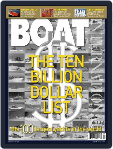 Boat International January 13th, 2011 Digital Back Issue Cover