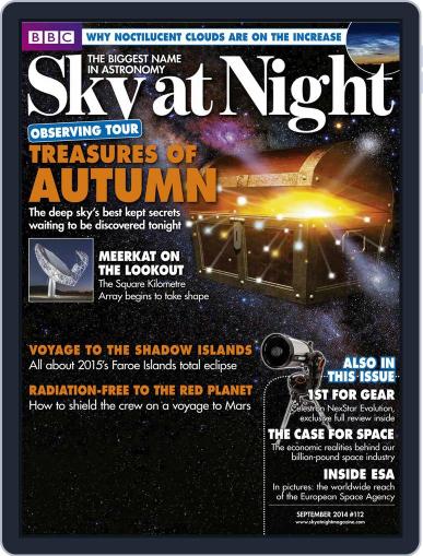 BBC Sky at Night August 20th, 2014 Digital Back Issue Cover