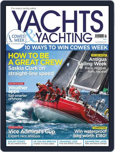 Yachts & Yachting August 1st, 2019 Digital Back Issue Cover