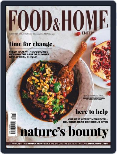 Food & Home Entertaining March 1st, 2019 Digital Back Issue Cover