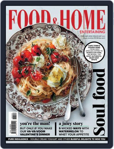 Food & Home Entertaining February 1st, 2018 Digital Back Issue Cover
