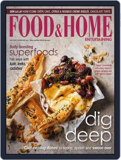 Food & Home Entertaining June 13th, 2016 Digital Back Issue Cover