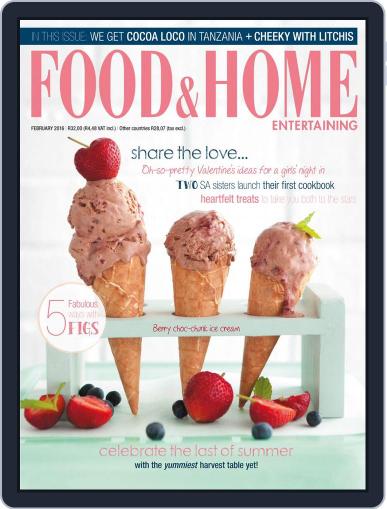 Food & Home Entertaining January 11th, 2016 Digital Back Issue Cover