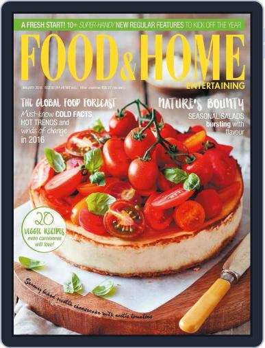 Food & Home Entertaining December 7th, 2015 Digital Back Issue Cover