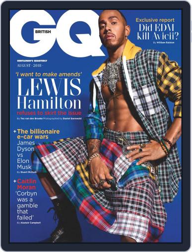British GQ August 1st, 2018 Digital Back Issue Cover