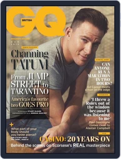 British GQ August 1st, 2015 Digital Back Issue Cover