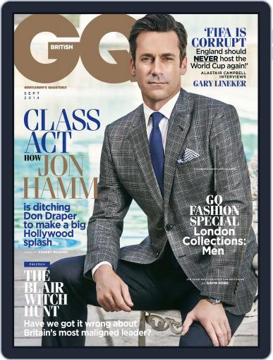 British GQ August 7th, 2014 Digital Back Issue Cover