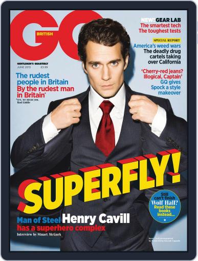 British GQ May 1st, 2013 Digital Back Issue Cover