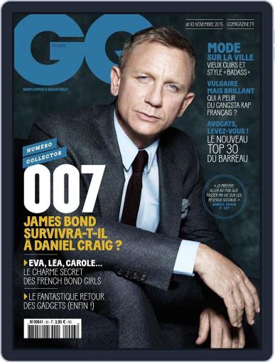 Gq France October 31st, 2015 Digital Back Issue Cover